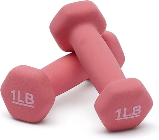 Amazon Basics Easy Grip Workout Dumbbell, Neoprene Coated, Various Sets and Weights available