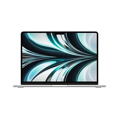 2022 Apple MacBook Air Laptop with M2 chip: 34.46 cm (13.6-inch) Liquid Retina Display, 8GB RAM, 256GB SSD Storage, Backlit Keyboard, 1080p FaceTime HD Camera. Works with iPhone/iPad; Silver